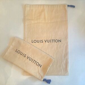 Louis Vuitton • Drawstring Dust Bag, Shoes/Small Handbag • 19-1/4”H x 11-3/4”W